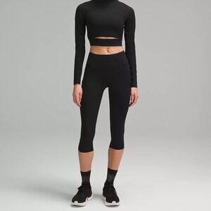 Lululemon Black Fast and Free Crop 19” Leggings